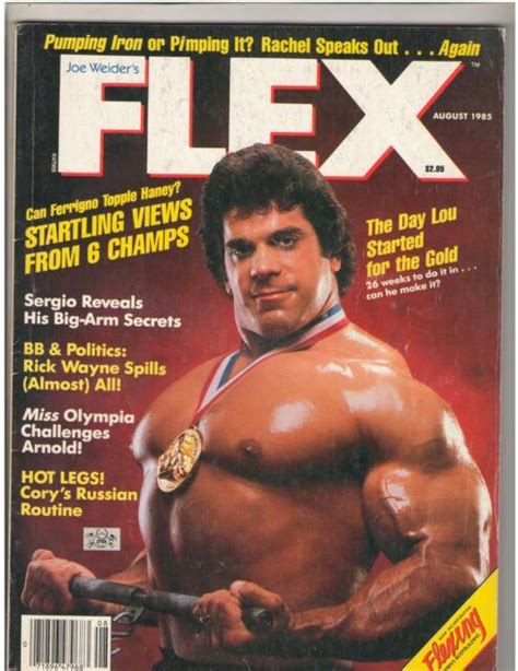 Flex Bodybuilding Muscle Magazine Lou Ferrignocory Eversonrick Wayne