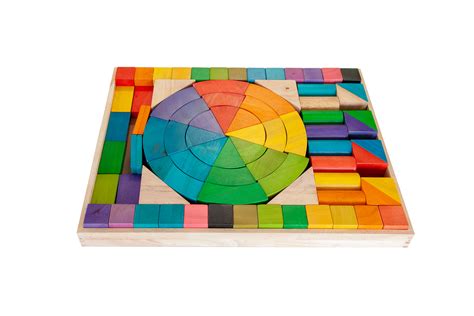 Jumbo Rainbow Wooden Blocks