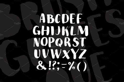 Brush Grotesque Font Sans Serif Fonts Creative Market