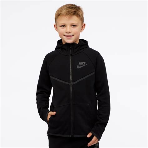 Nike Boys Sportswear Tech Fleece Windrunner Hoodie Blackblack