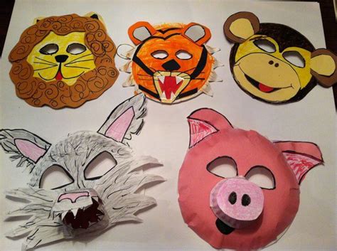 Diy Simple Animal Face Mask For Kids Tutorial K4 Craft
