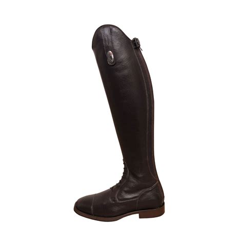De Niro S3312 Leather Riding Boots In Brown
