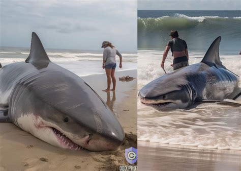 LOOK Did This MASSIVE Great White SHARK Wash Out In Durban