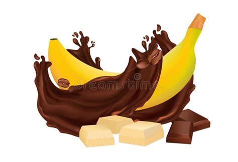 Chocolate Bananas Background Stock Illustrations 132 Chocolate