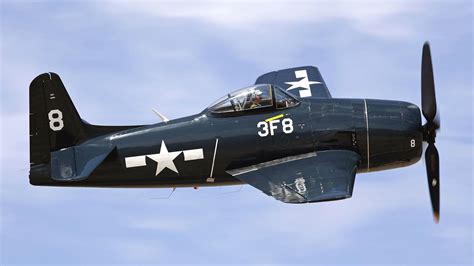 Navy Grumman World War Ii F8 Bearcat Fighter Aircraft Military