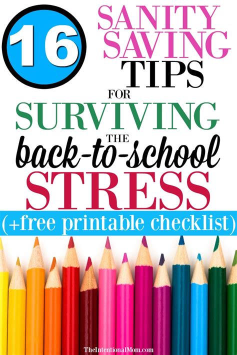 16 Sanity Saving Tips For Surviving The Back To School Stress