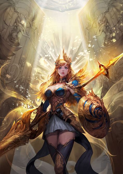 Valkyrie Illust By Byung Joon Lee Fantasy Art Women Character Art