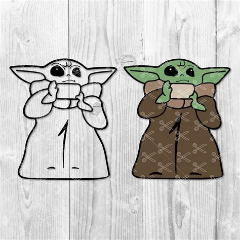 Baby Yoda Svg For Cricut Create Your Own Baby Yoda Products Yoda