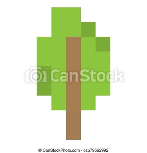 Tree Pixel Art Simple