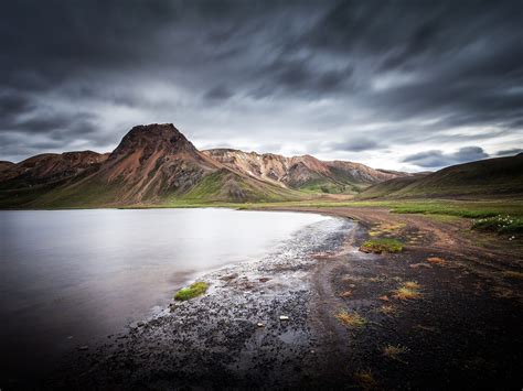 Iceland Nature Landscape Kylingavatn In The Near Of Landmannalaugar