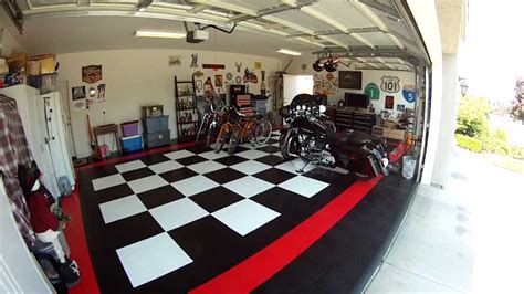 Incstores diamond nitro garage tiles 12x12 interlocking garage flooring. Race Deck Garage Floor Tiles Snap Lock - YouTube
