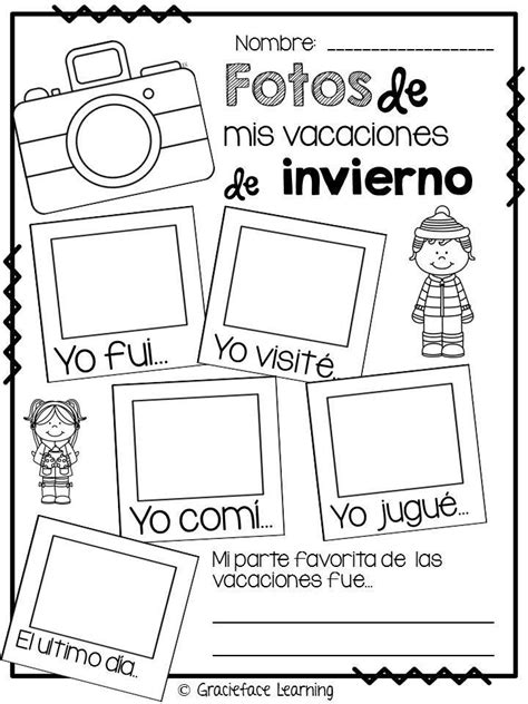 Ficha Para Después De Las Vacaciones De Navidad Spanish Teaching