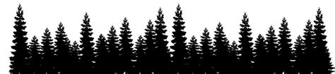 Eastern White Pine Tree Forest Clip Art Landscape Silhouette Png