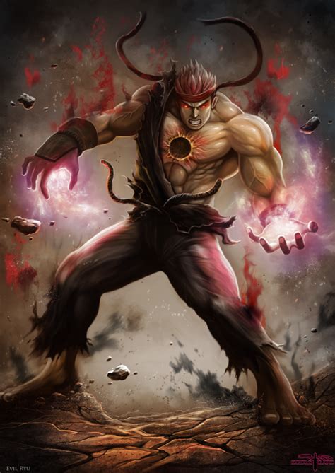 Evil Ryu By Serathus On Deviantart