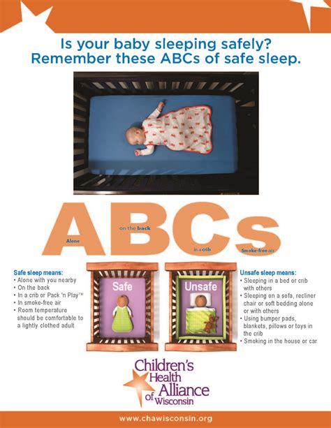 Safe Sleep ABCs Poster - Children's Health Alliance of Wisconsin