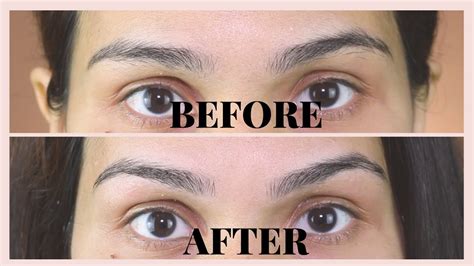 How To Wax Eyebrows At Home With Wax Strips Before And After Ft Nair