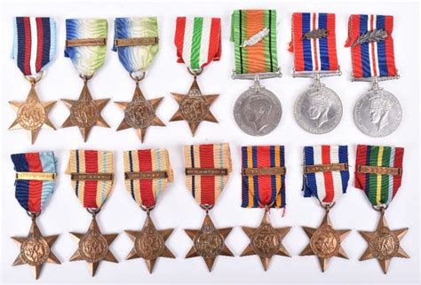 Selection Of Ww2 British Campaign Medals