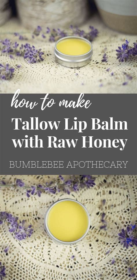 Tallow Lip Balm With Honey Recipe Lip Balm Recipes