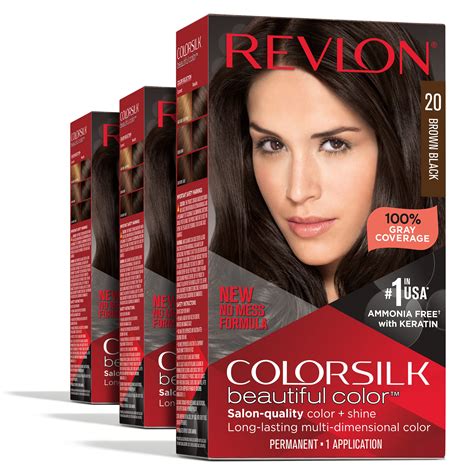 Buy Revlon Permanent Hair Color Permanent Hair Dye Colorsilk With 100 Gray Coverage Ammonia