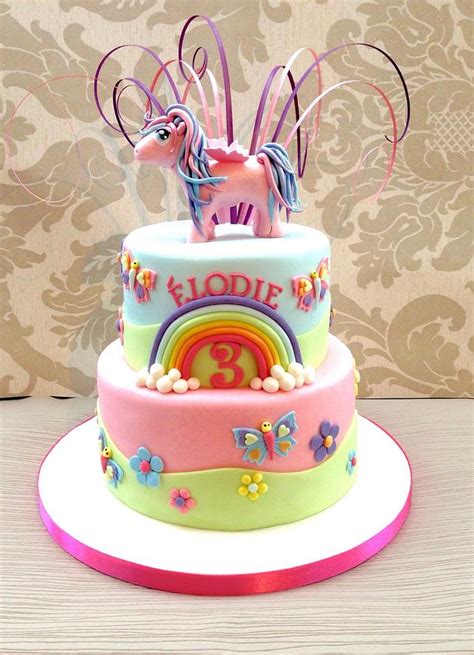 Rainbow Pony Cake Decorated Cake By Sweet Designs By Jo Cakesdecor