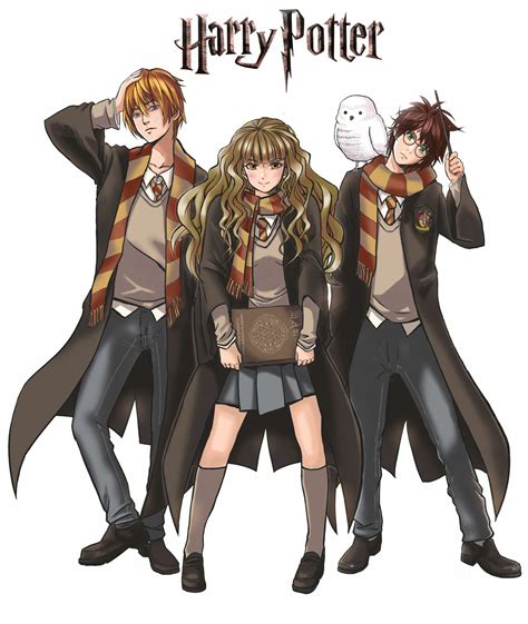 Harry Potter Cast Cartoon Drawing Wallpapers Wallpaper Cave