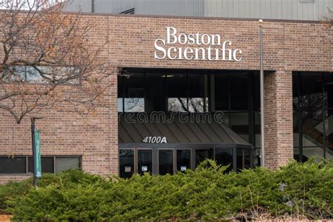 Boston Scientific Exterior Building And Corporate Logo Editorial Stock