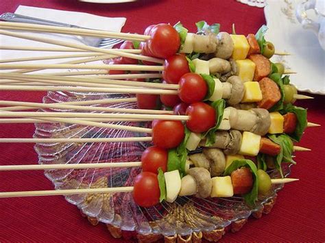 See more ideas about christmas appetizers, appetizers, christmas food. Antipasto Kabobs | Appetizer recipes, Cold appetizers, Healthy appetizer recipes