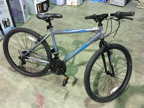 Huffy 18 Speed Mountain Bike Grey And Blue Able Auctions