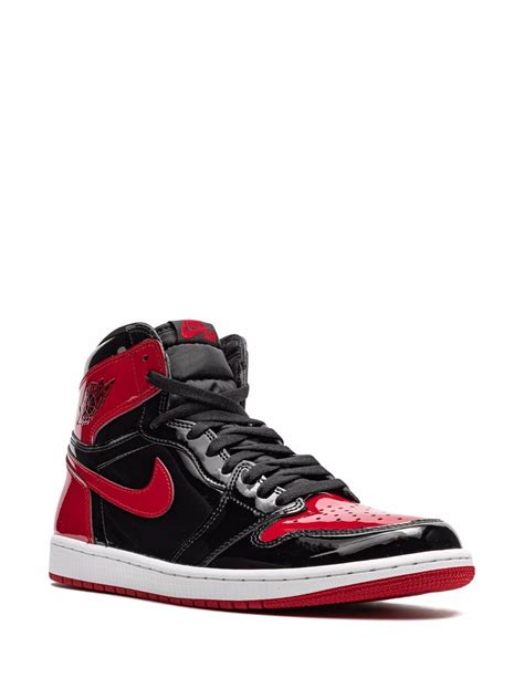 Jordan Air Jordan 1 Retro High Og Bred Patent Sneakers Farfetch