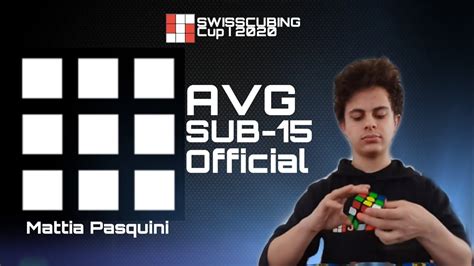 Avg Sub 15 Swisscubing Cup I 2020 Matatocuber Youtube
