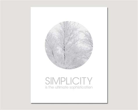 Its About Art And Design Simplicity Is The Ultimate Sophistication Poster