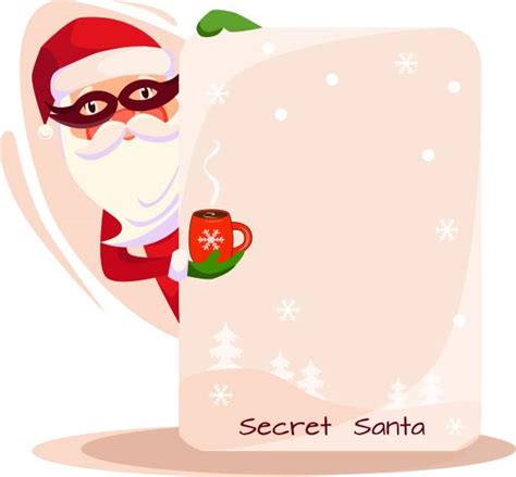 Secret Santa Illustrations Royalty Free Vector Graphics