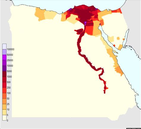 population density in egypt mapporn