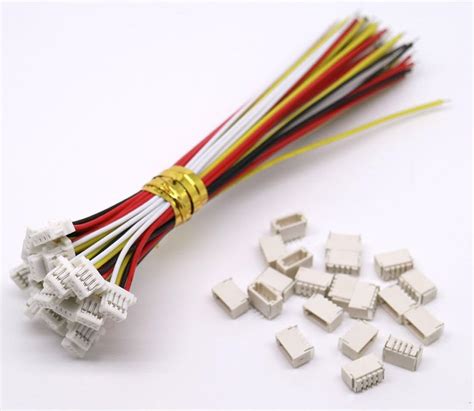 10 Sets Mini Micro Sh 1 0 Jst 4 Pin Connector Plug Male With 100mm