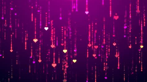 Heart Love Romantic Valentine Background Loop Animation Motion Graphic