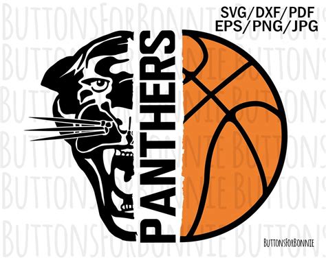Panther Mascot Panther Svg Basketball Svg Panther Etsy