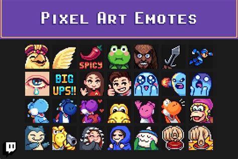 I Will Create Pixel Art Emotes For Your Twitch Stream Pixel Art