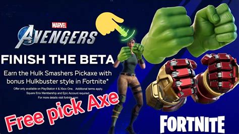 How To Get New Hulk Smashers Pickaxe For Free Fortnite Youtube