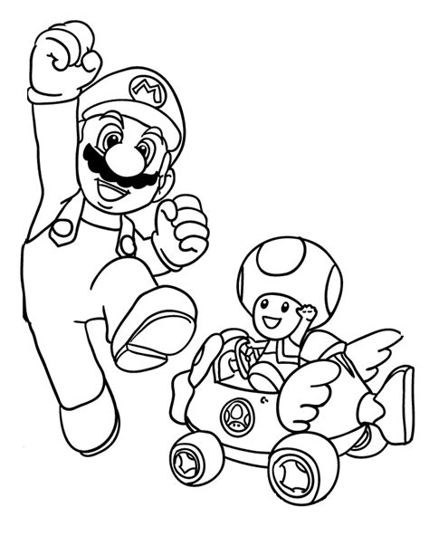 Mario Bros Coloring Page To Download And Print For Free Coloring Home