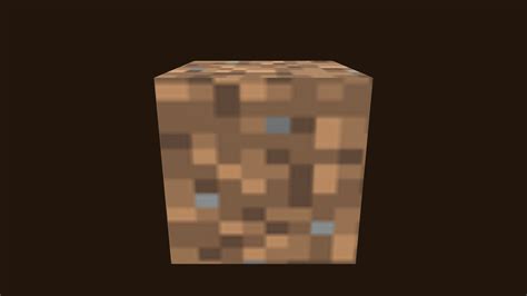Minecraft Dirt Block With Textures Download Free 3d Model By