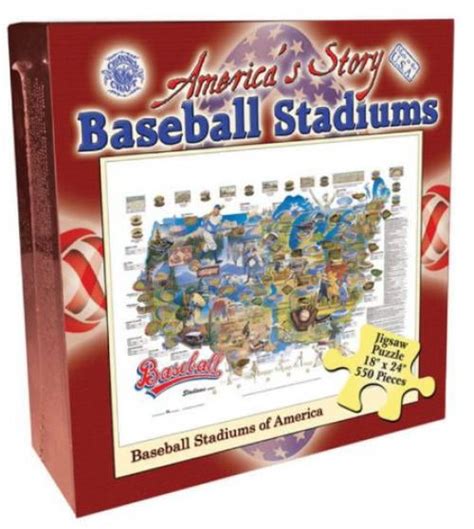 Baseball Stadiums 550 Piece Jigsaw Puzzle