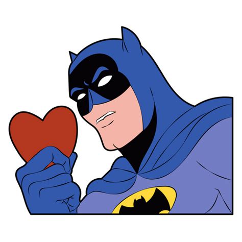 Batman With Heart Sticker Sticker Mania