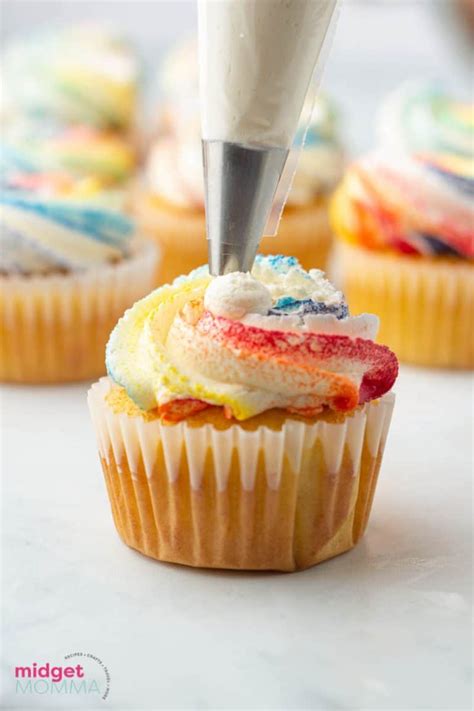 Rainbow Cupcakes St Patricks Day Cupcake Recipe • Midgetmomma