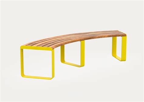 Linea Curved Bench Street Furniture Australia