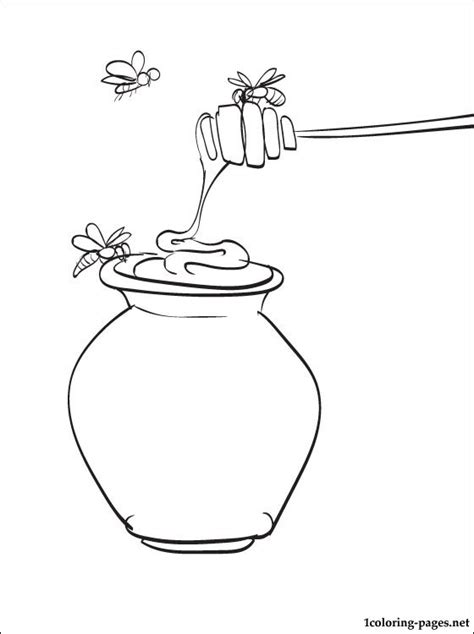 Honey Coloring Page At Free Printable Colorings Pages To Print And Color