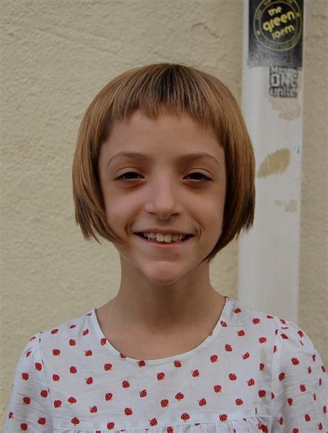 If all is well, then let down the top layer. "Sugar & Spice" Girl's Geometric Bob Hairstyle for Girls