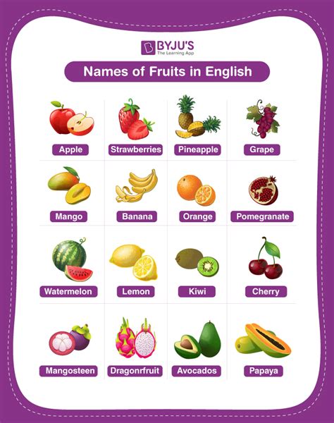 Fruit Names In English Build Your Vocabulary