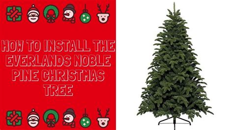How To Install The Everlands Noble Pine Christmas Tree Youtube