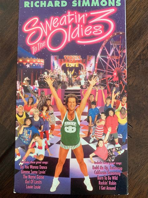 richard simmons sweatin to the oldies 3 vhs etsy richard simmons simmons rockin robin