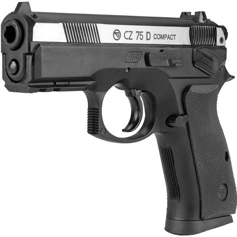 Asg Cz 75d Compact Dual Tone Co2 Non Blowback Airgun Pistol Black